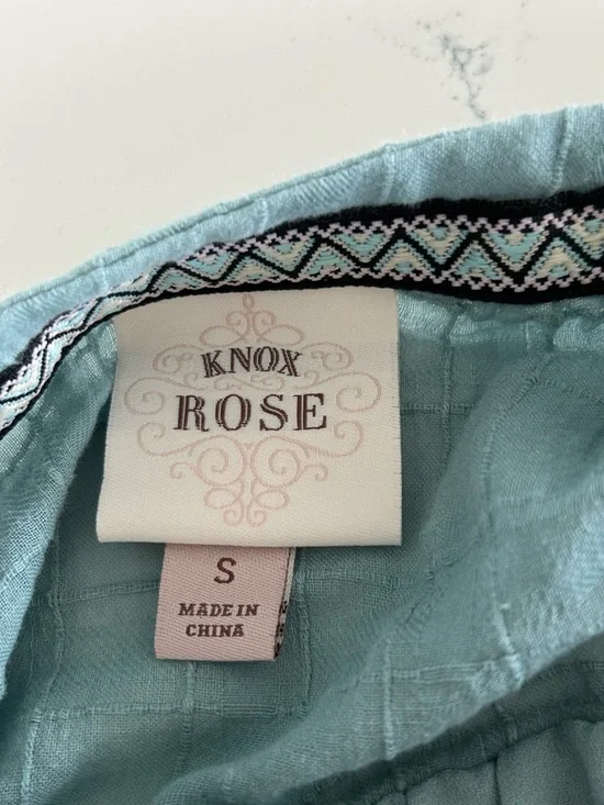 Knox Rose Embroidered Mini Bobo Dress Size Small - Picture 6 of 7